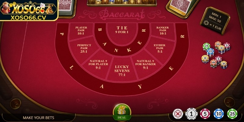 Chi tiết cách chơi Baccarat tại trang cược XOSO66