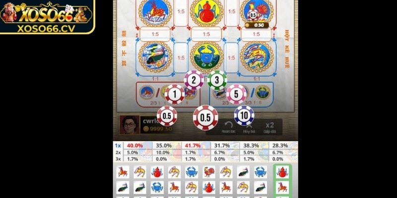 Theo dõi lịch sử kết quả khi chơi Bầu Cua