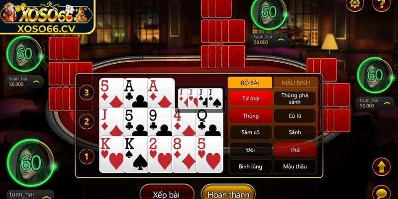 Vài nét chính về trò chơi Mậu Binh XOSO66