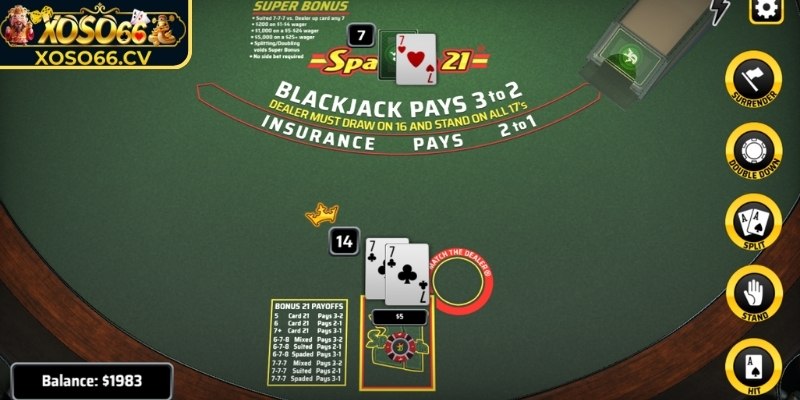 Giới thiệu game bài xì dách XOSO66 hot hit